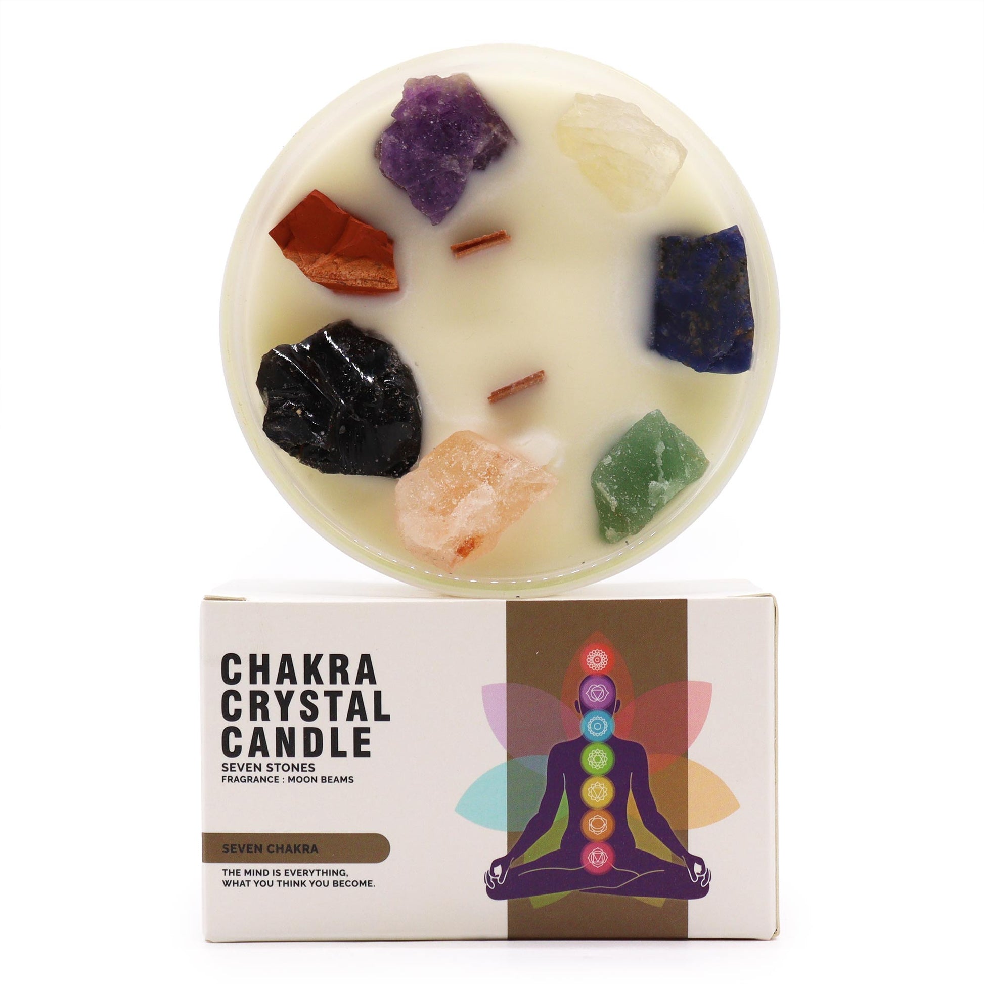 Chakra Crystal Candle.