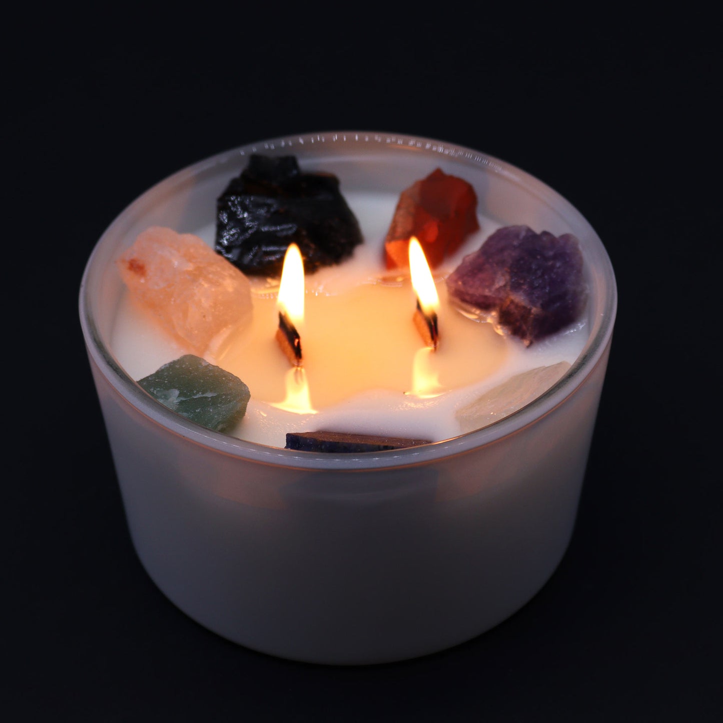 Chakra Crystal Candle.