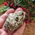 Epidote with Clear Quartz - Jaime Wiles